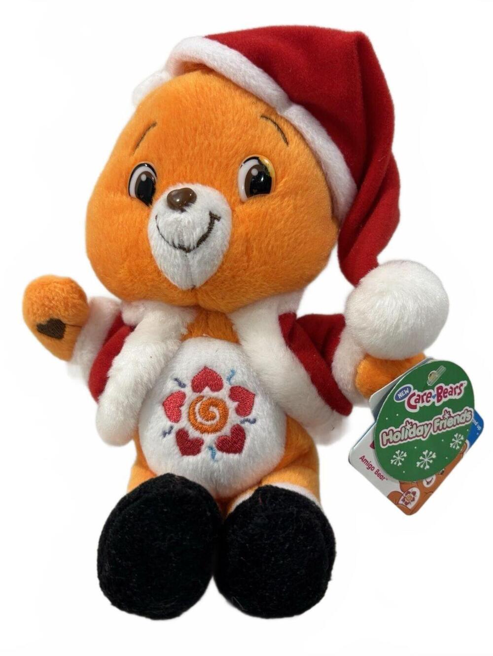 Care Bears Amigo Bear Holiday Friends Santa Plush w/ Tags JAKKS